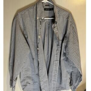 Natutica Men's, Wrinkle Resistant Plaid Shirt, Size Large